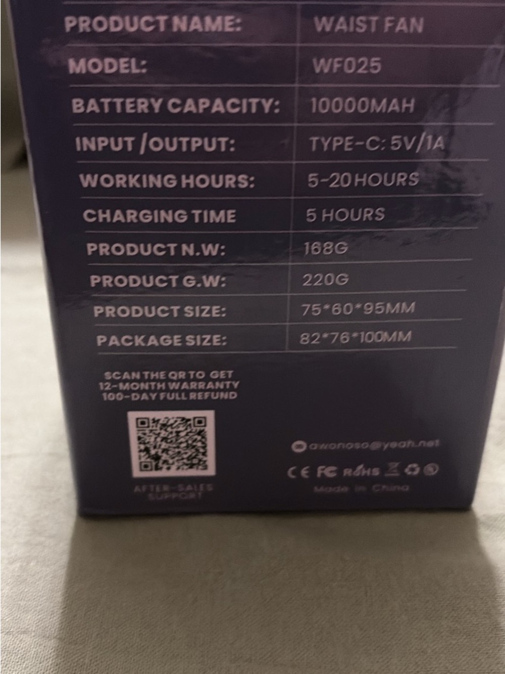 Fan Rechargeable - Picture 3 of 4